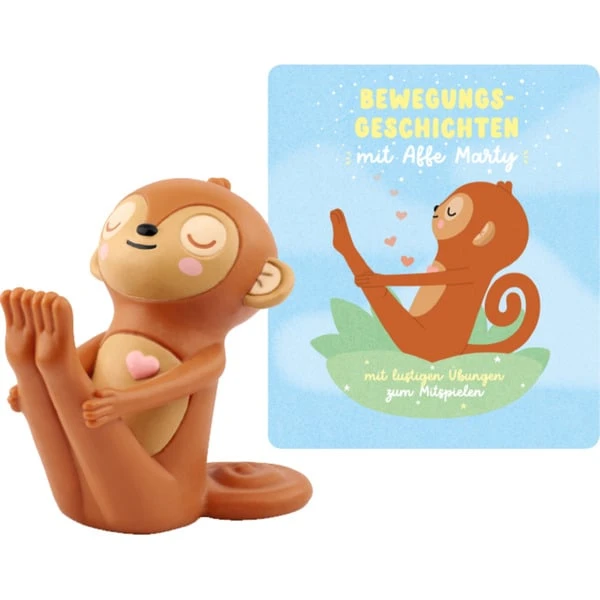 Tonies Bewegungsgeschichten Mit Affe Marty, Spielfigur (Hörspiel Mit Liedern) 3 Tonies Bewegungsgeschichten Mit Affe Marty, Spielfigur (Hörspiel Mit Liedern)