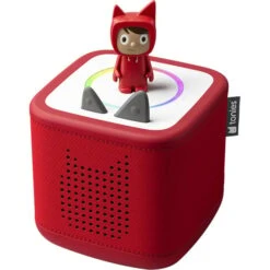 Tonies Toniebox 2 Rot Starter Set Kreativ-Tonie Rot, Lautsprecher